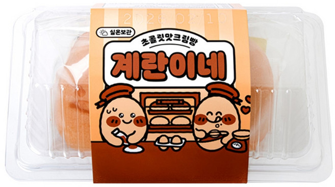 에이스엠앤티 계란이네 초콜릿맛 크림빵, 6개, 52g