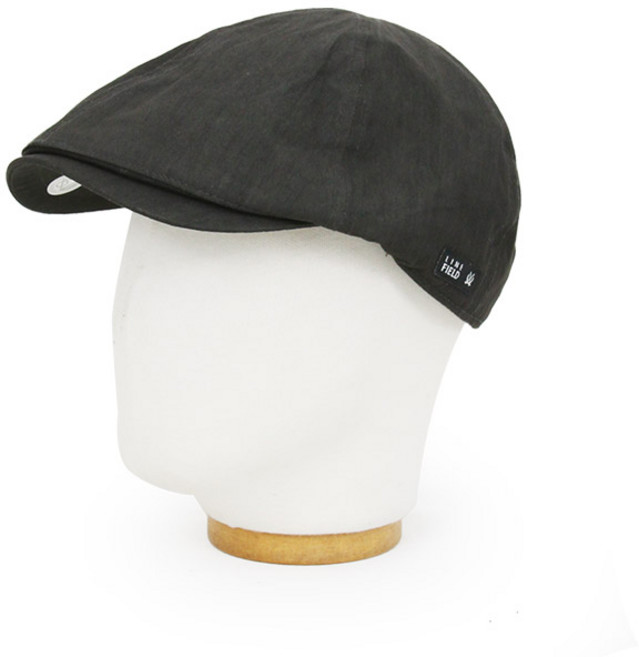 베이직엠 여름 남성모자 헌팅캡 사이드 라인 블랙패치