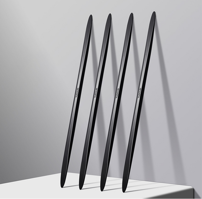 화이트리버 차량용 와이드 문콕방지 도어가드, 4개, 블랙