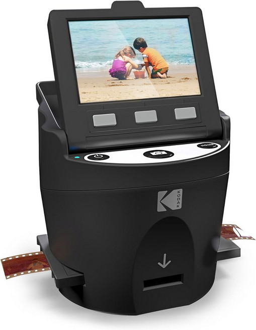 코닥 SCAN 디지털 필름 및 슬라이드 스캐너 - 35mm 26 0mm 슈퍼 8mm 필름을 3.5 LCD 이드 인서트 어댑터로 JPEG로 변환합니다