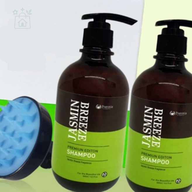 루다스 모발영양케어 자스민 샴푸2P 두피브러쉬 헤어선물세트