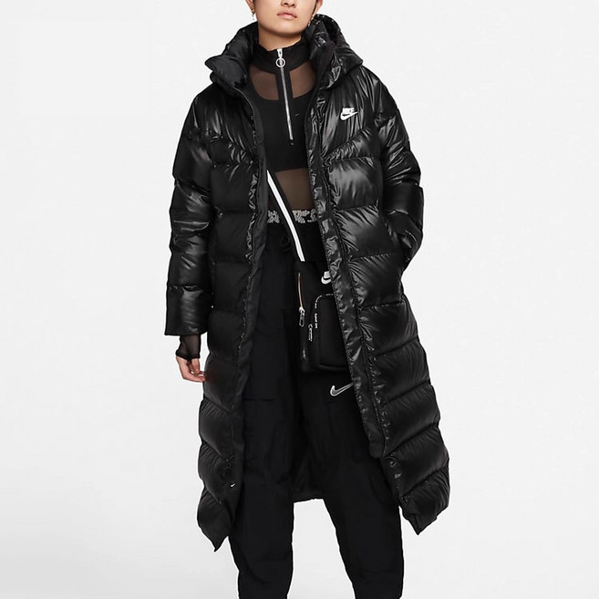 나이키 우먼즈 스포츠웨어 써마 핏 시티 시리즈 롱패딩 블랙 DV0571-010