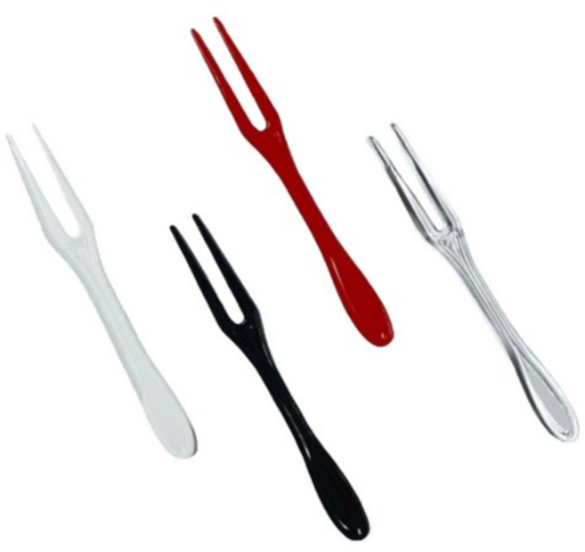 생활을그리다 미니미니 두날포크 벌크포장 8.5cm 4종 x 25p 세트, 1세트, 100개입