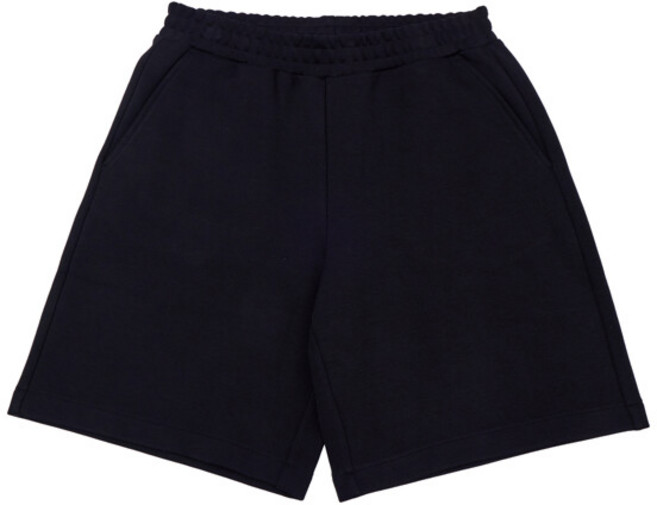 이지 릴렉스 밴딩 스웨트 쇼츠 블랙