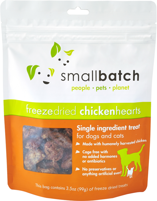 [공식] 스몰배치 강아지 동결건조간식 치킨 하트 3.5oz(99g), 99g, 1개