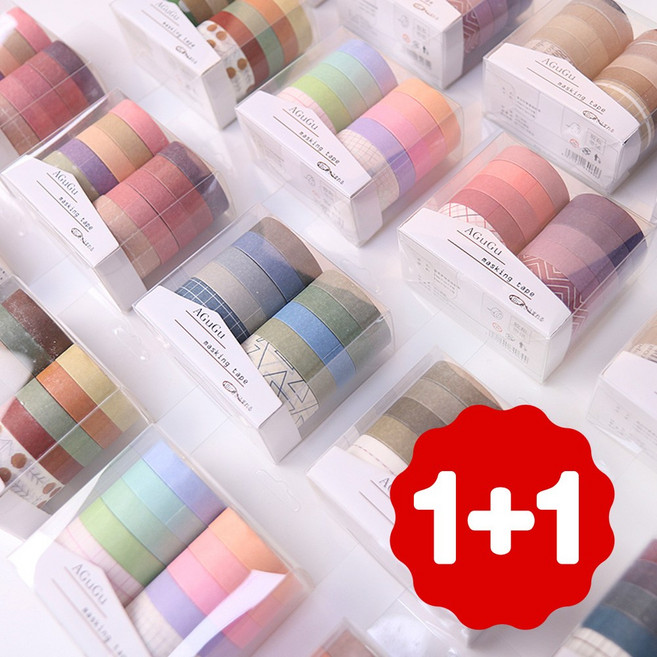 레더스 빈티지 종이 마스킹 테이프 다꾸 체크 마스킹테이프, 1세트, 09. PHT09