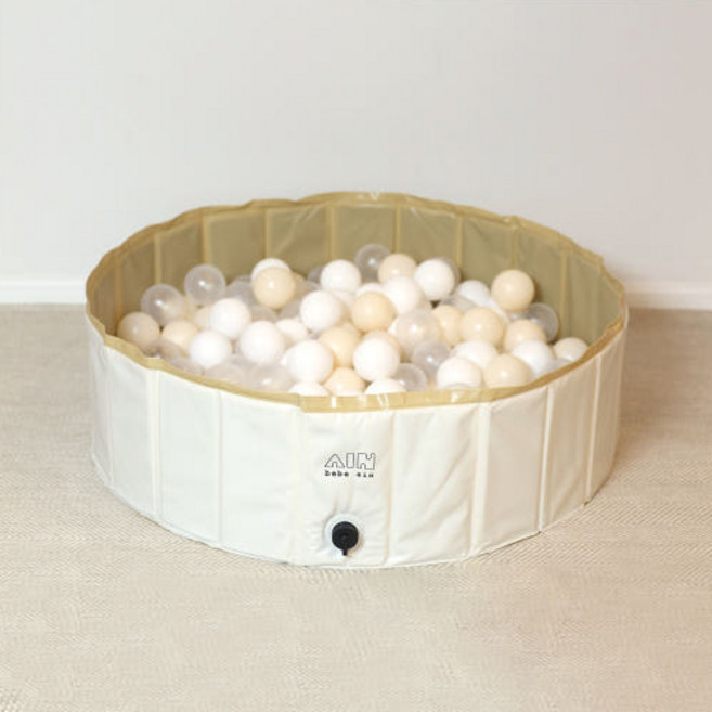 베베아인 접이식 오감 플레이매트 아기 유아 볼풀장 방수 수영장, 1개