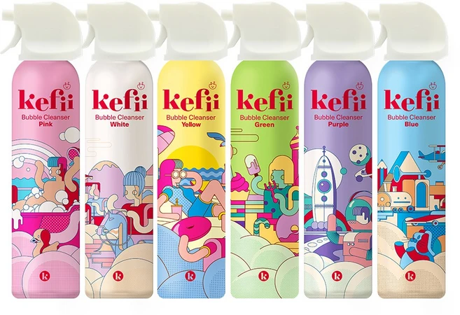 케피 유아 버블클렌저 6종 세트, 버블클랜저 200ml 6종 1세트, 6개, 200ml - 쿠팡