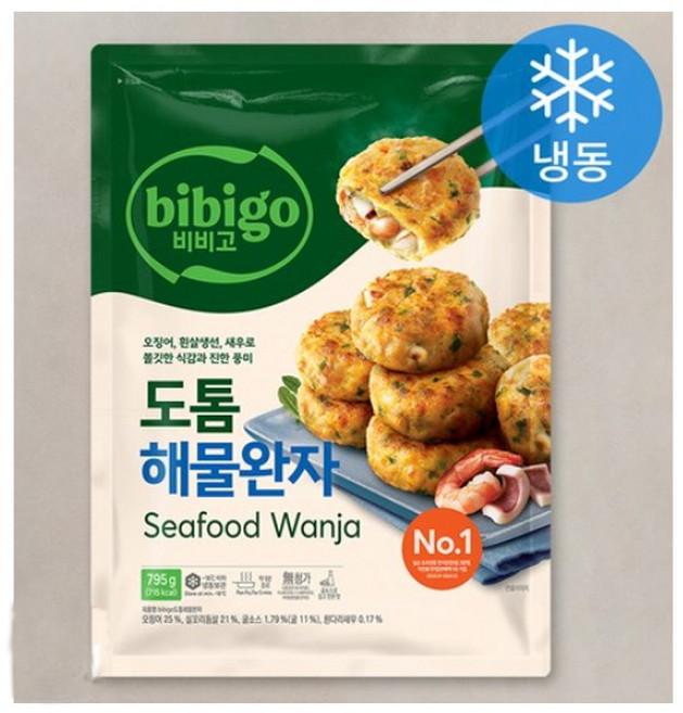 (무)(냉동)비비고 도톰해물완자(냉동 795g, 1개