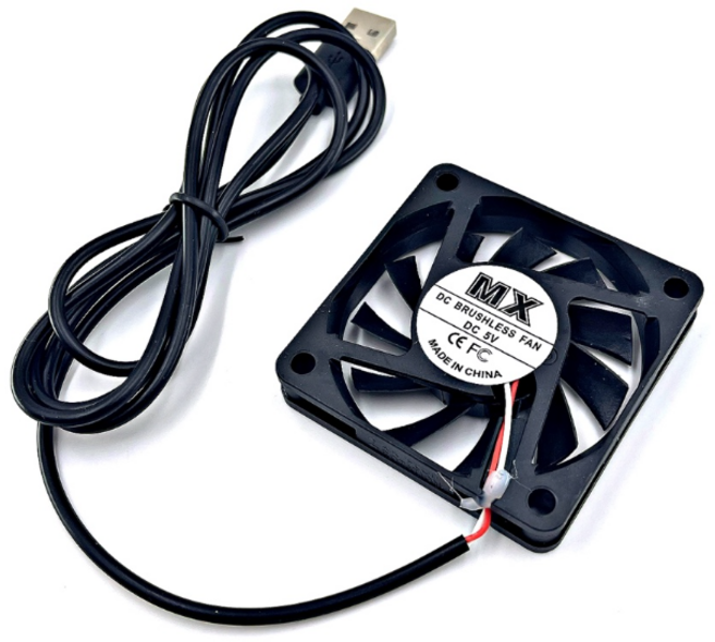 5V 쿨링팬 USB 타입 60x60x10mm 1개 쿨러
