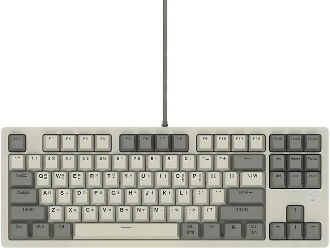 앱코 레드로 교체축 게이밍 텐키리스 기계식 키보드, 혼합색상, K417, 적축 - 쿠팡