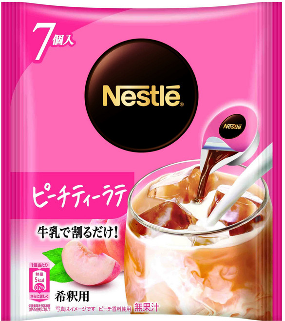 네슬레 피치 티 라테 포션 7개입, 77g, 1개