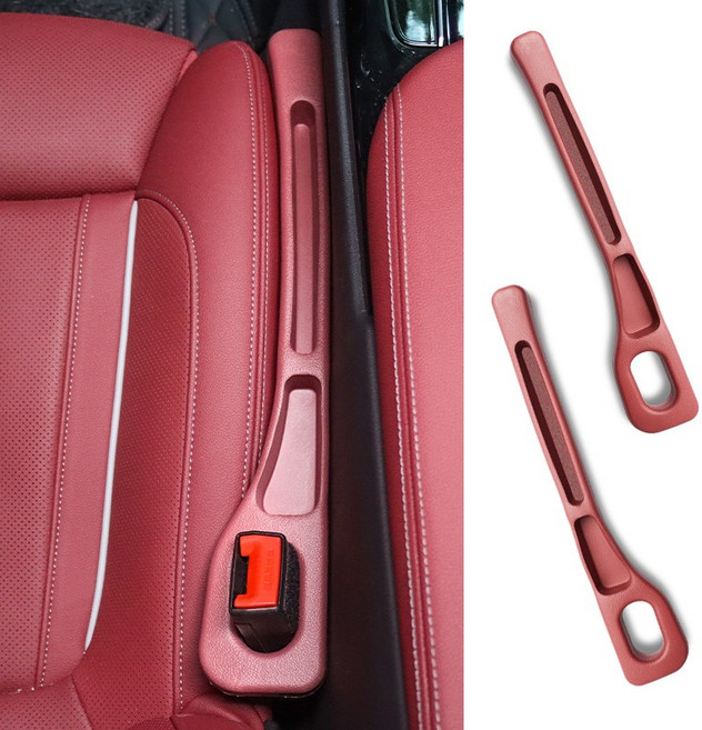 자동차 좌석 갭 플러그 다양한 모델 공통 간격 채우기 저장 기능, 1세트, 빨간색