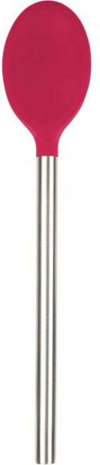 토볼로 혼합 스테인리스 스틸 손잡이 긁힘 방지 및 내열 교반 숟가락 논스틱 조리기구 주철 프라이팬에 안전한 주방 도구 오이스터 그레이 15041-201, Viva Magenta, 1개