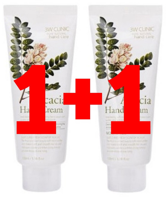 3더블유 클리닉 모이스처라이징 아카시아 핸드크림 핸드크림2개 아카시아핸드크림, 100ml, 2개