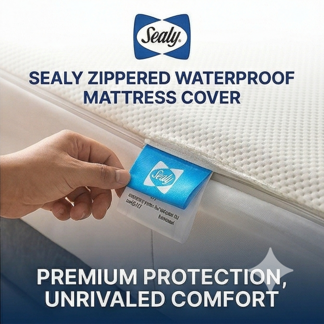 프리미엄 침대 전용 씰리 매트리스 방수커버 퀸 지퍼형#Kobly파우