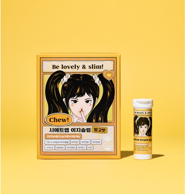 시에트랩 이지슬림 가르시니아 츄어블 캔디 1 000mg 망고맛 다이어트 보조제, 1개, 30정