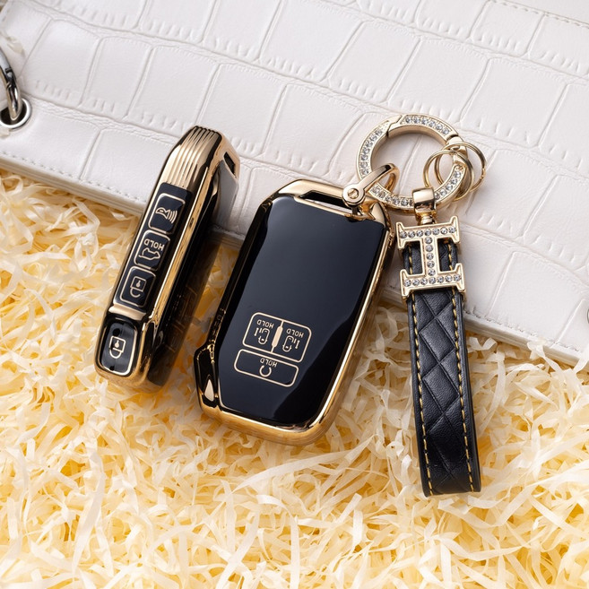 카니발 4세대 스마트키 키케이스 7버튼 TPU 선물세트, 화이트, 카니발 7버튼 27번