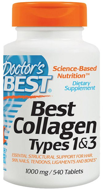 Doctor's BEST 膠原蛋白1&3型補充錠, 540顆, 1個