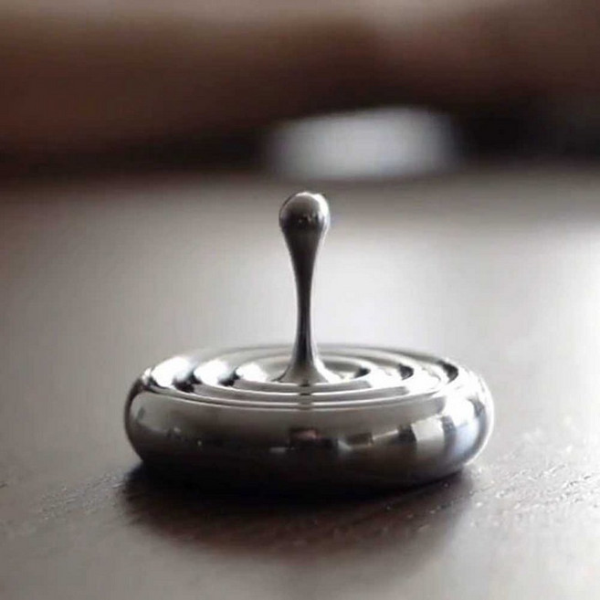 무한회전팽이 토템 인셉션 데스크탑 스피너 장식품 스테인리스, 1. 스테인레스 스틸 자이로스코프 세트, 1. 스테인레스 스틸 자이로스코프 세트, 1개