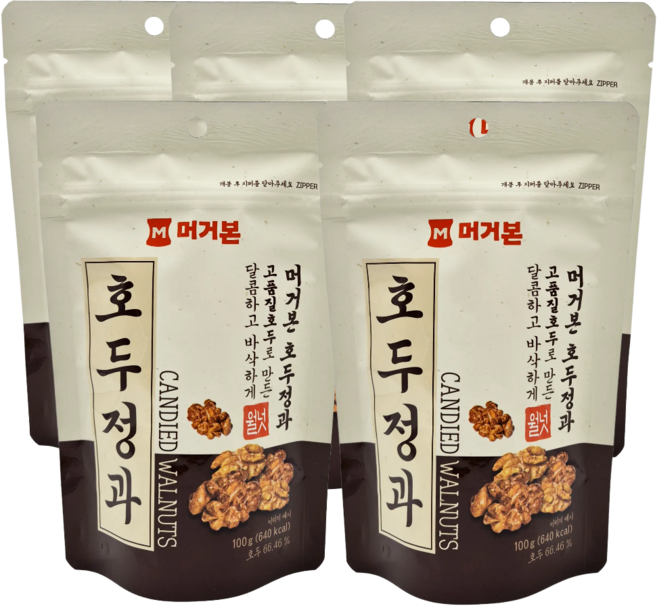 머거본 호두정과, 100g, 5개