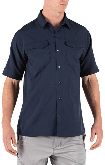 5.11 택티컬 프리덤 플렉스 반팔 셔츠(피코트) - Freedom Frex Short Sleeve Shirt (Peacoat)