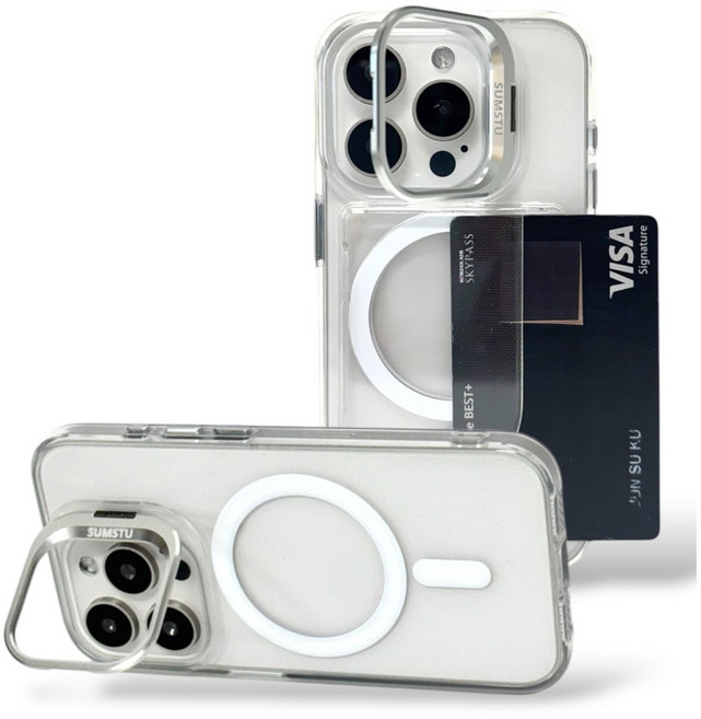 SUMSTU 스탠드형 맥세이프 카드 수납 아이폰 케이스