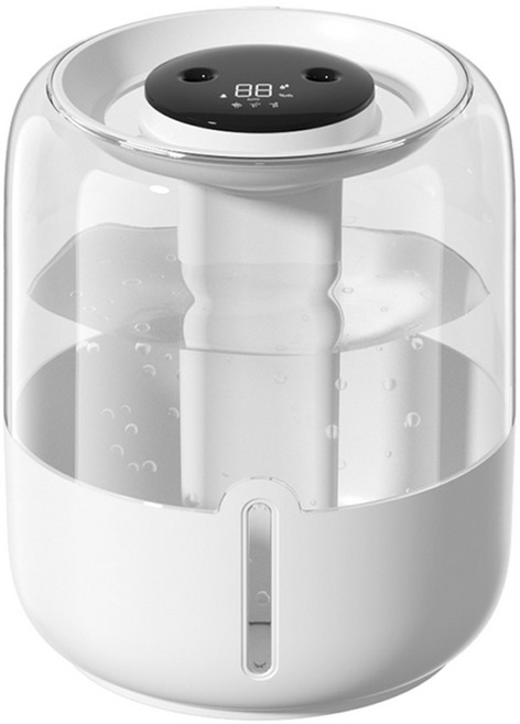 Eabei 가정용 대용량 듀얼 분사 USB 가습기 YHZ087, 화이트