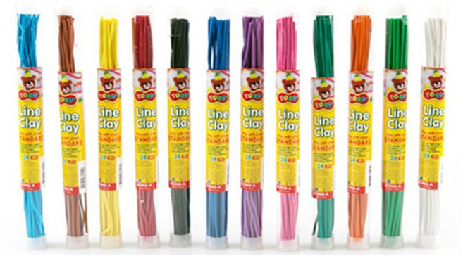 토루 라인클레이 12색 단색 낱색 클레이 지점토, 라인클레이단색(하늘)