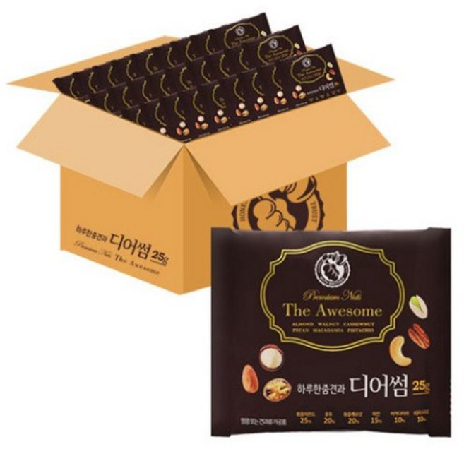 너츠브라더 하루 한줌 견과 디어썸, 25g, 100개