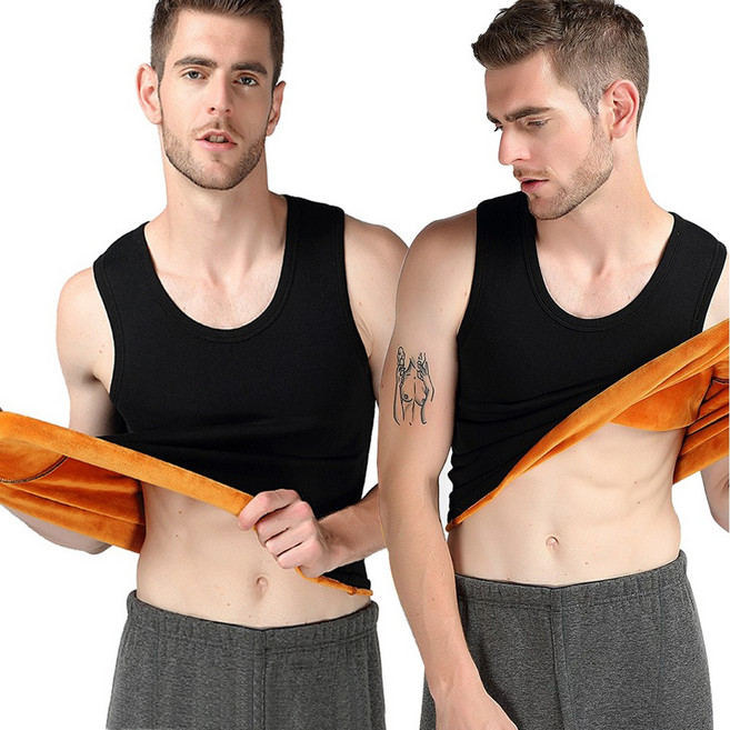 스포코지 겨울 남자 융기모 나시 보온 발열 민소매 내복 2장 3장