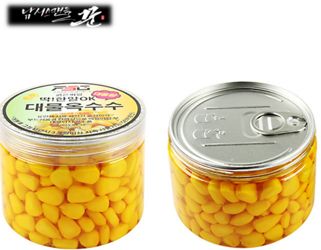 [낚시스캔들 꾼] 스위트콘 대물 옥수수 알맹이 굵은씨알 300g, 1개, 300ml