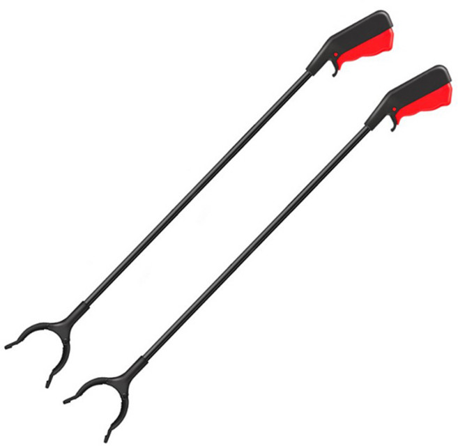 다스몰 쓰레기 신발 집게 100cm 청소집게, 2개, 블랙