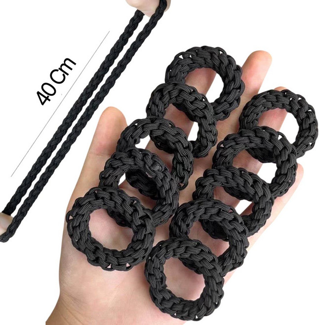 나이니크 짱짱한 고탄력 입체 볼륨 머리끈 포니테일 전용 처짐없는 탄탄한 헤어끈