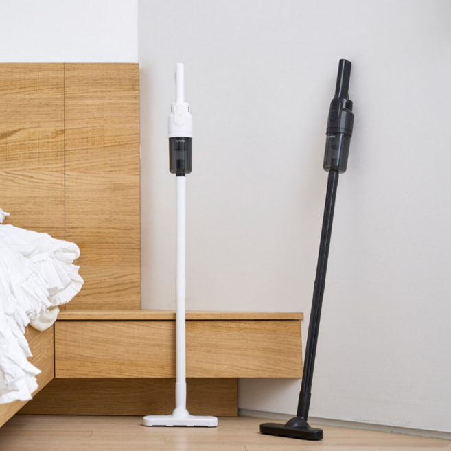 최신형 차이슨 무선 청소기 다용도 미니 흡입력 좋은 진공청소기 + 다양한 구성품, 화이트