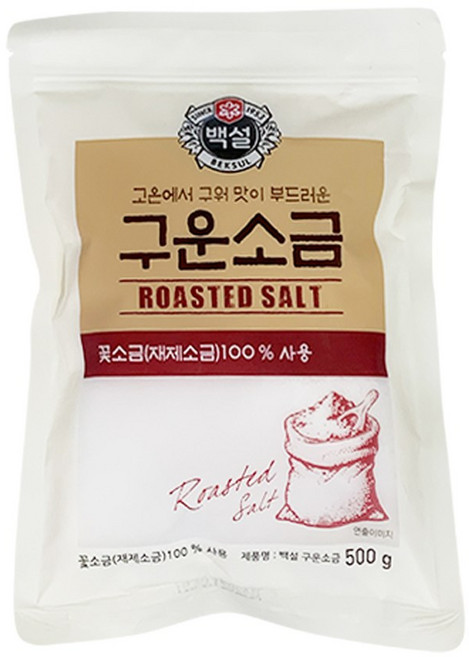 백설 구운소금, 500g, 6개