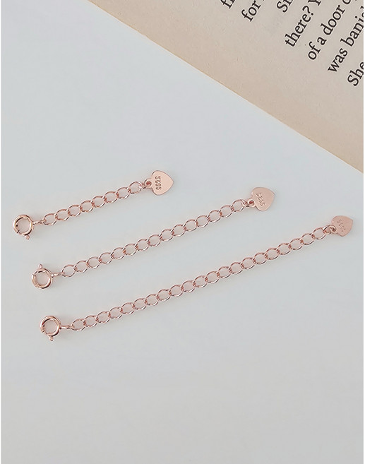 [SILVER925] 목걸이 팔찌 발찌 연장체인 길이연장체인 짧은줄 조절체인 짧은목걸이 짧은팔찌