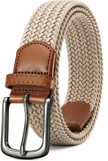 CHAOREN 남성 벨트 꽈배기 스판 밴드 골프 청바지 메쉬 밴딩 허리띠 캐주얼 및 스포츠 스타일에 완벽한 액세서리 남녀공용 선물 세트