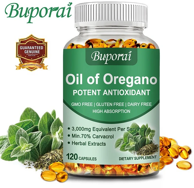 야생 오레가노 오일 소프트젤 - 소화 및 면역력 강화에 도움을 주는 고농축 오레가노 오일과 카르바크롤 70% 함유 소프트젤, 3개, 60정 - 쿠팡