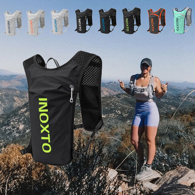 비르피츠 150g 초경량 트레일 러닝백 베스트, 블랙 그린(Free)