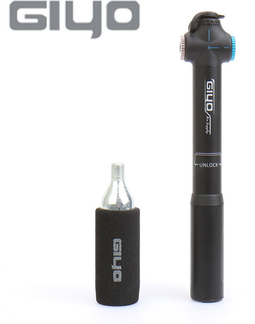 지요 자전거 펌프 휴대용 미니 Co2 인젝터 120psi, 1개