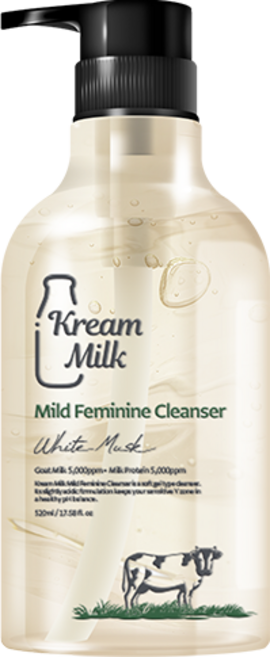 크림밀크 마일드 유산균 여성청결제, 1개, 520ml