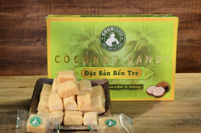 [ COCO FARM ] 베트남 전통 코코넛 캔디 우유맛, 1개, 400g - 쿠팡