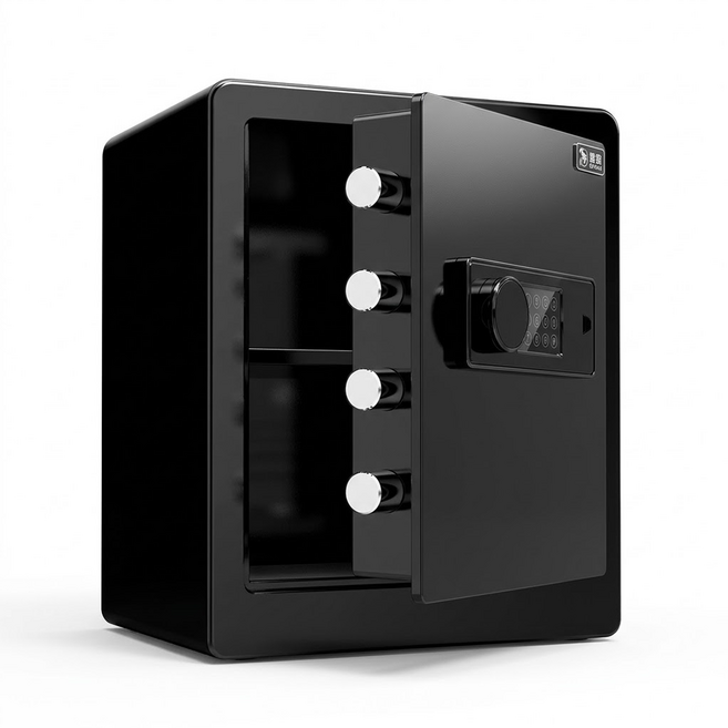 파크브릭 반도체 비밀번호 소형 미니 금고 가정용 서랍, 블랙