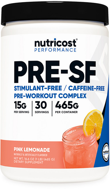 뉴트리코스트 스팀-프리 프리워크아웃 30회분 핑크 레모네이드, 1개