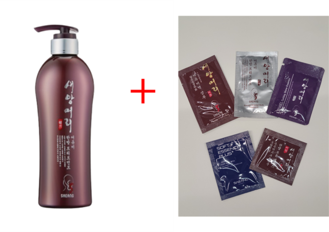 [새앙머리] 어유미 한방 트리트먼트 500ml 구매시 새앙머리상품 각종 샘플증정, 1개
