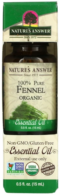 Nature's Answer 유기농 에센셜 오일 순도 100% 회향 15ml(0.5fl oz), NaturesAnswer유기농에센셜오일순도100회향15, 1개, 15ml - 쿠팡