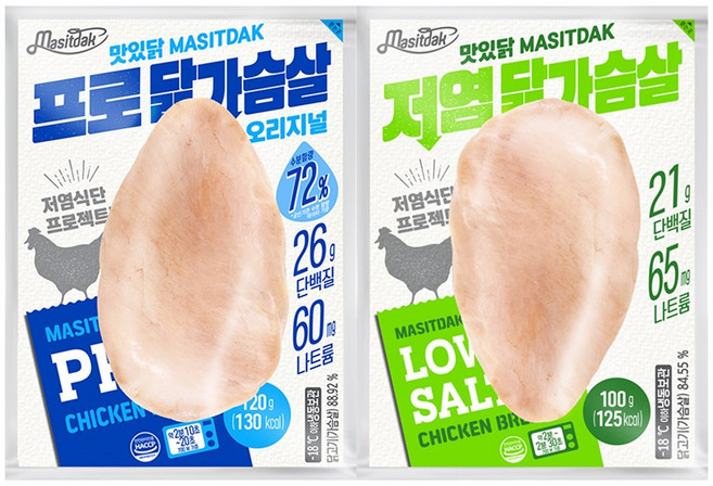 [랭킹닭컴] 맛있닭 저염&프로 닭가슴살 혼합구성, 02_30팩, 120g, 1개