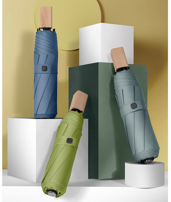 온스 UV 스퀘어 우드 3단 수동우산 ONS-UM805