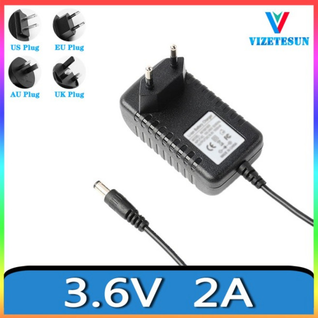 DC 3.6V 2A 마사지 근막 건 전원 코드 어댑터 범용 규제, 0 3.6V_0 2A_02 EU, 1) EU - 3.6V-2A